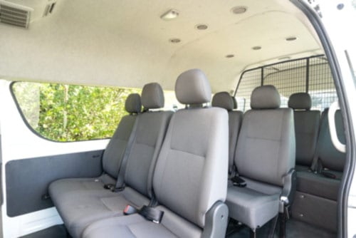 12 Seater Premium Minibus Inside
