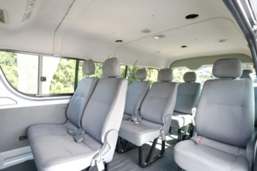 Budget 10-11 Seater Minibus Inside